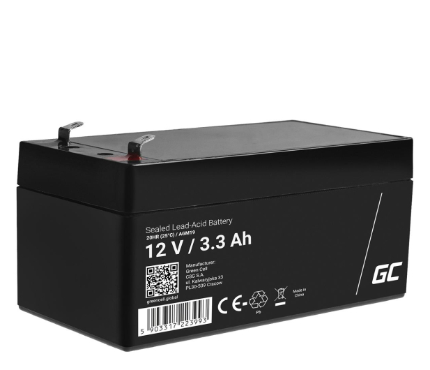 Green Cell Akumulator AGM VRLA  12V 3.3Ah - 547934 - zdjęcie